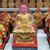 【新品*熱銷】香樟木惠安木雕普庵祖師神像家用供奉禪師擺件