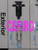 通用型 NISSAN CEFIRO 保桿固定扣 保桿扣 水箱護罩固定扣 水箱罩固定扣 護板固定扣 號碼:26 歡迎詢問