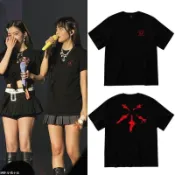 KPOP red velvet演唱會R to V周邊同款短袖t恤寬松印花夏季上衣打歌服