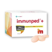 皮秒美顏健康生活購物中心 Immunped_益妙兒鋅C錠 (60顆)(無QR code 公司貨) ｜全館滿$199免運