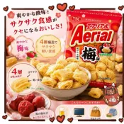 日本 YBC Aerial 四層梅子風味玉米脆片 65g 梅子餅乾 日本梅子 紀州梅 南高梅 梅子洋芋片 梅子玉米脆片