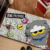 ZOA地墊🐈‍⬛絲圈地墊 ZOA貓地墊 大門地墊 玄關地墊 刮泥地墊 可愛地墊 腳踏墊 防塵地墊 大尺寸地墊 GD周邊