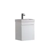 (店+)【CERAX 洗樂適】簡約面盆發泡版單門浴櫃組45CM AR-4004R(洗樂適中港店 簡約面盆發櫃組泡版單門浴、PVC發泡板、100%防水)