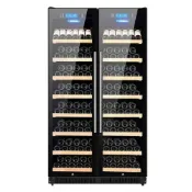 (店+)佩捷爾恒溫酒櫃 雙開門葡萄酒展示櫃 商用辦公室飲料冷藏帶鎖紅酒櫃