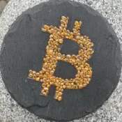 小石頭大世界🌏杯墊 比特 黑石片 直徑10cm 礦機 加密 貨幣 咖啡 泡茶 卵石 岩片 擺飾