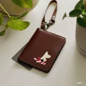 嚕嚕米媽媽 Moomin Mama 復古皮革開窗票卡夾