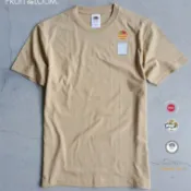 FRUIT OF THE LOOM 純棉圓領素TEE FL1850 卡其色 美國百年品牌 水果牌