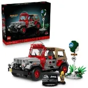【LEGO 樂高】侏羅紀世界系列 77984 Jurassic Park Jeep Wrangler(恐龍 玩具積木 汽車模型 禮物 收藏品)