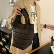Anna S ANNAS 正韓輕量羽絨手提包 羽絨小包 空氣包 防水 韓國