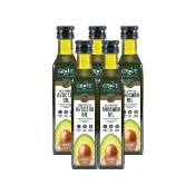 【GROVE 克羅福】紐西蘭100%純天然頂級冷壓初榨酪梨油250ml五入組-香蒜風味(可生飲/高溫烹調/總代理公司貨)