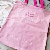 【ESTEE LAUDER 雅詩蘭黛】NEW! 超粉嫩時尚潮袋 托特包 購物袋 大容量 肩背 手提 原廠公司貨 贈品包