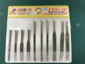 [瑞利鑽石] 鑽石平斜薄型機械短銼刀FTM-10  10支組(26年七月原物料調漲)