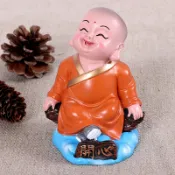 協貿國際日用品生活3館 創意小和尚擺件保平安辦公室小沙彌桌面裝飾品客廳家居酒柜工藝品