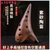 可開發票紫砂陶笛樂器12孔專業AC調初學者入門SCAFBC調十二孔壎旗艦店樂器 2孔中音陶笛 中音陶笛