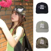 【隔日達】韓國 aeae  復古 洋基 天使 星星 刺繡 全封 平沿🧢棒球帽  老帽 露營帽 多款 天使翅膀 刺繡迷彩