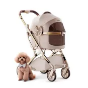(店+)【Bello】W1-2代 分離式 小型犬寵物推車 WM01-T2(捷運高鐵台鐵可/可摺疊收納/貓狗適用)