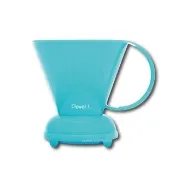 【台灣精品CLEVER】聰明濾杯C-70777 L尺寸500ml+贈專用咖啡濾紙100張-奶油藍色(手沖細口壺電手動磨豆機)