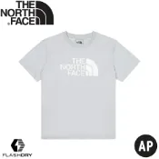 悠遊山水戶外生活館 【The North Face 美國 女 純棉短袖圓領T恤《淺灰》】89QU/ 吸濕透氣短袖/短T/排汗衣/休閒短袖
