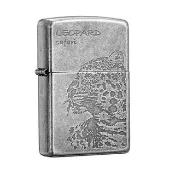 【ZIPPO官方旗艦店】 美洲豹(仿古銀)防風打火機 ZA-1-37B