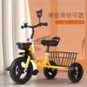 兒童三輪車 防側翻腳踏車 帶后斗筐3-6歲手推車 寶寶童車 小孩玩具車