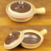 全球選品1館 生活百貨 傳統手工粗陶煲仔飯土砂鍋家用單柄小沙煲帶手柄老式淺瓦