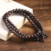 (店+)【LEESA】佛珠手鍊\108顆念珠\8MM圓珠多圈手鍊\降真香手串\飾品