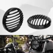 適用於哈雷 48 883 1200 Dyna Softail 台灣鋁黑色高品質格柵大燈罩改裝件