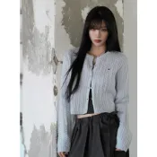 Codibook｜韓國 binary01 編織麻花長版開襟外套［預購］針織外套 女裝