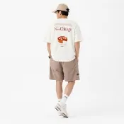 【asics 亞瑟士】P.LIFE 男女 T恤 短袖 上衣 厚磅 海外版 芝加哥馬拉松 米白(2033C004-110)