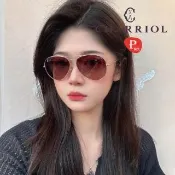 【CHARRIOL 夏利豪】亞洲版 經典飛官偏光太陽眼鏡 輕量鈦金屬 L-6073 C01 金框漸層偏光鏡片 公司貨