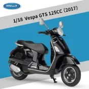 阿莎力  1:18  WELLY  VESPA GTS 125  偉士牌 威利 1/18