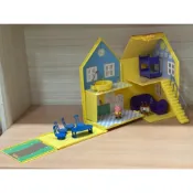 （二手玩具）Peppa Pig 粉紅豬小妹 佩佩豬玩具 豪華房屋組 小豬佩奇 場景玩具 小房子 公仔玩具 佩佩豬房屋