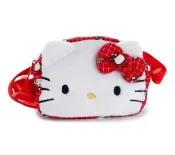震撼日式精品百貨 【震撼精品百貨】凱蒂貓_Hello Kitty~日本SANRIO三麗鷗 KITTY造型絨毛斜背包-經典紅*15535