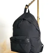 【日本直送 名牌中古包】Yves Saint Laurent YSL 聖羅蘭 後背包 黑色 尼龍 復古 7tw3dp