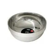 (店+)【ezhome】EZ雙層鉑金碗 304不鏽鋼(12cm/14cm/16cm)隔熱碗 高級不鏽鋼隔熱碗 雙層碗 防燙碗 兒童餐碗