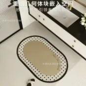 喜挖2店 【喜挖】浴室矽藻泥地墊衛生間門口高級感洗澡淋浴吸水防滑防摔門墊腳墊