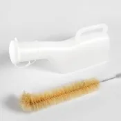 【OO生活輔具】男用尿壺+尿壺刷(『加長』10cm開口)