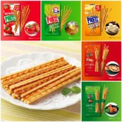 【象象媽咪】日本 glico 固力果 PRETZ 帆立貝醬油餅乾棒 香味雞肉餅乾棒 POCKY 餅乾棒 日本零食