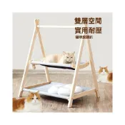 (店+)可拆洗 寵物吊床  狗狗吊床 貓貓吊床 實木木質懸掛寵物搖牀貓咪貓貓吊牀鞦韆搖籃四季貓牀通用搖搖貓架