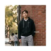 (店+)【NIKE 耐吉】Homieee Nike 外套 連帽外套 經典 LOGO 重磅 刷毛 黑色 男女可穿 DR0404-010