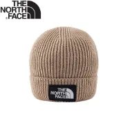 【The North Face LOGO保暖針織帽《淺奶茶》】8CHE/毛帽/針織帽/雪帽/登山帽/男女/保暖帽