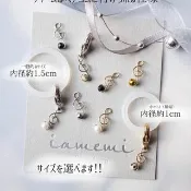【雨傘吊飾】高音譜記號 珍珠 黑碧璽 赤鐵礦 大理石紋碧玉 音符 天然石 音樂  ગ્લોબલ