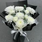 🌷臺灣出貨 🌷仿真絹花黃白菊花花束假花擺設滿天星祭奠春節清明節上墳掃墓祭祖 花園裝飾 假花盆栽 祭祀仿真花 祭祀花束
