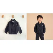 FILA KIDS 側logo 男女童 立領棉質外套