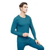 (店+)【pierre cardin 皮爾卡登】細暖絨速熱保暖圓領長袖上衣-C18223