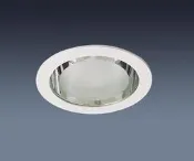 橫插15公分崁燈~鋁製真空電鍍崁燈~E27鏡面崁燈~銀色中霧玻橫插加亮型崁燈  中霧玻崁燈