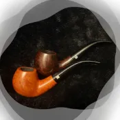 【塔庫貳店】石楠木手工煙斗 月圓斗 彎斗 ｜天然實木・匠人工藝｜沉穩奢華 附煙斗袋＋濾芯＋濾網 (木)