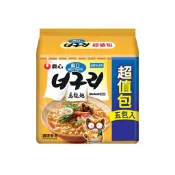 農心 韓國進口 爽口海鮮烏龍麵超值包120g克 x 5 泡麵 進口 團購 拉麵 面 即食 宵夜 韓式 便利麵