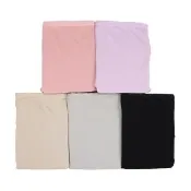 【Chlansilk 闕蘭絹】迷人後臀寬版蕾絲100%蠶絲中高腰內褲五件組