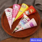 🎒More shop冰淇淋筒脆筒甜筒包裝紙紙套冰激淩紙託脆皮 SKWQ802